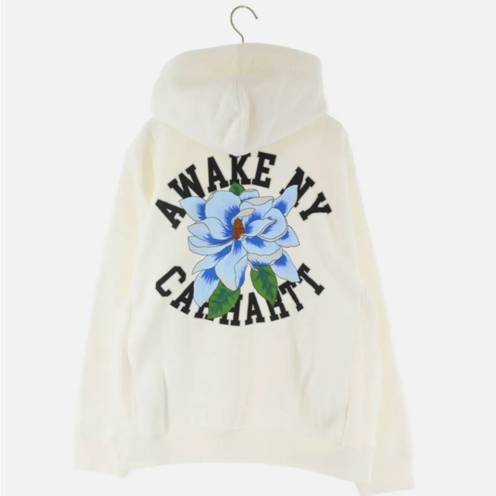 NEW limited release Carhartt WIP x Awake NY white hoodie, XS, new with tags NWT